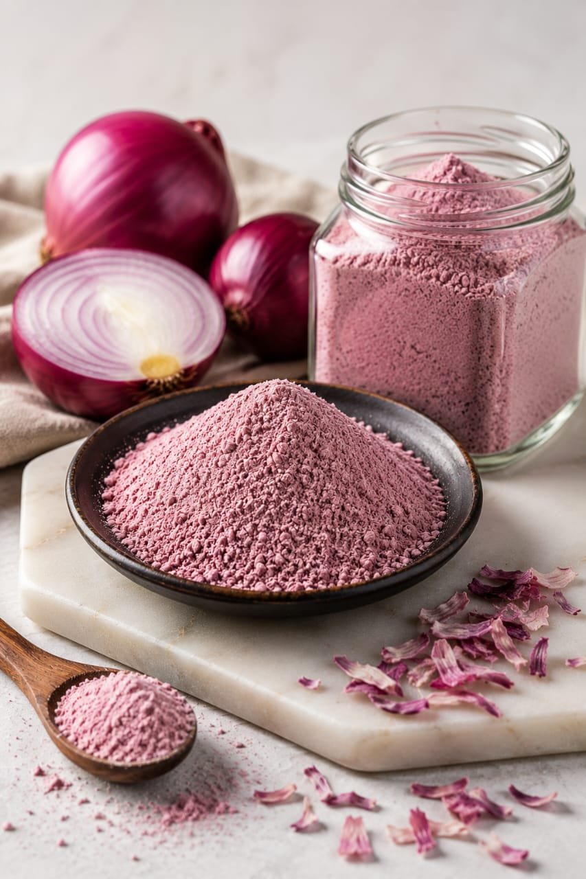 Red onion powder